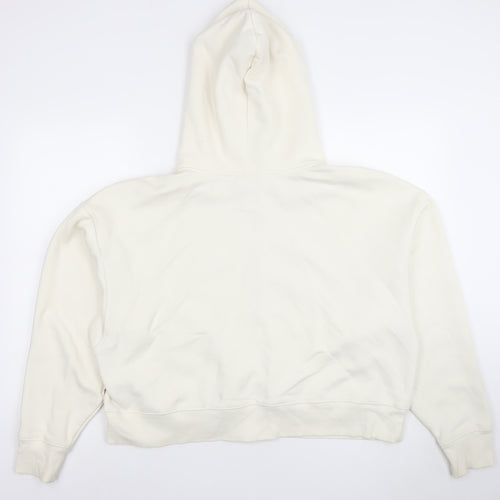 Dickies Men's Ivory Full Zip Hoodie XL Heavyweight Fleece