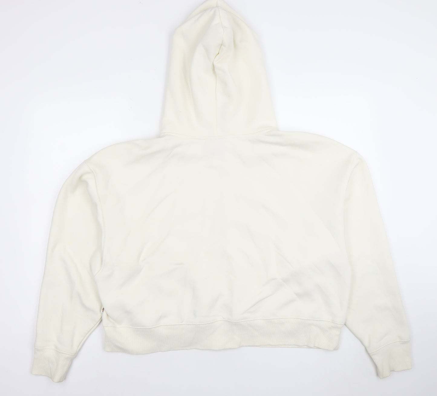 Dickies Men's Ivory Full Zip Hoodie XL Heavyweight Fleece