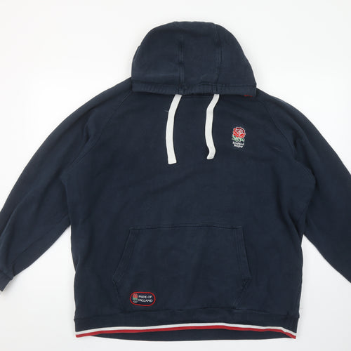 England Rugby Navy Hoodie XL Women's Pullover Hooded Sweatshirt