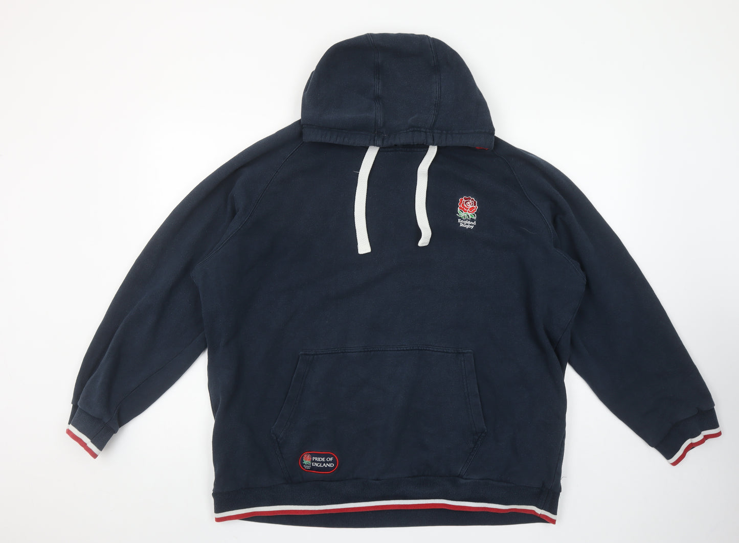 England Rugby Navy Hoodie XL Women's Pullover Hooded Sweatshirt