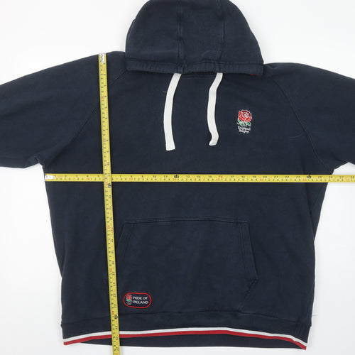 England Rugby Navy Hoodie XL Women's Pullover Hooded Sweatshirt