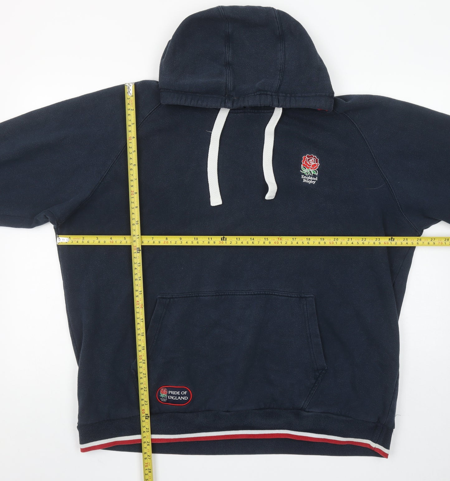England Rugby Navy Hoodie XL Women's Pullover Hooded Sweatshirt