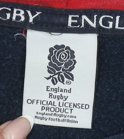 England Rugby Navy Hoodie XL Women's Pullover Hooded Sweatshirt