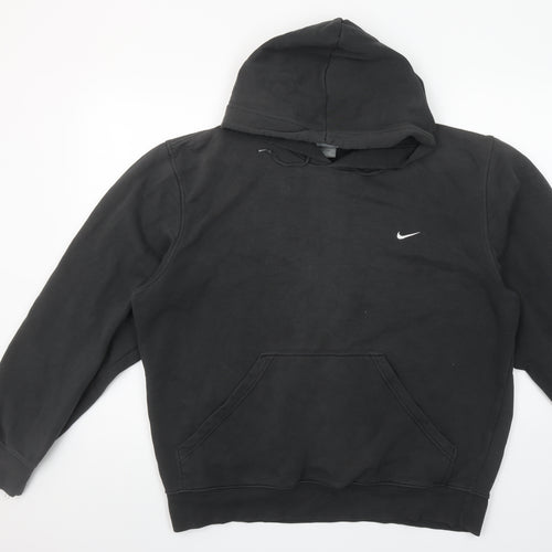 Nike Men's Black Pullover Hoodie L Regular Fit Sports Fleece