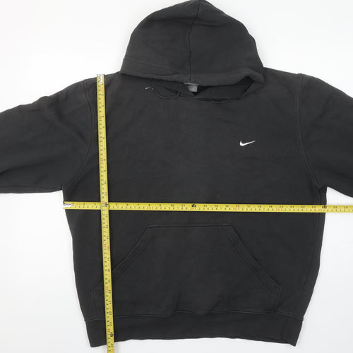 Nike Men's Black Pullover Hoodie L Regular Fit Sports Fleece