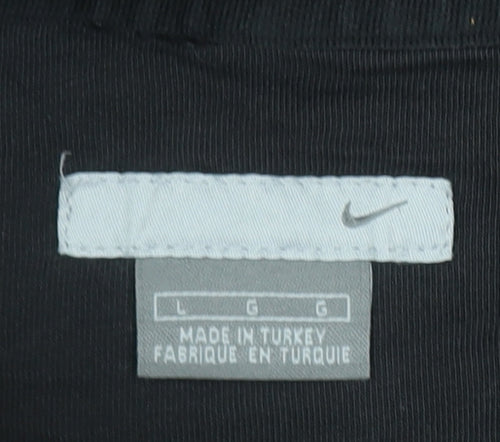 Nike Men's Black Pullover Hoodie L Regular Fit Sports Fleece