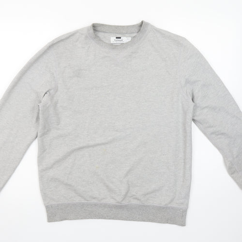 Topman Men's Grey Classic Crew Neck Sweatshirt Size S