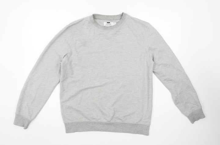 Topman Men's Grey Classic Crew Neck Sweatshirt Size S