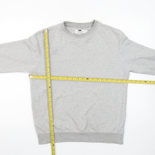 Topman Men's Grey Classic Crew Neck Sweatshirt Size S