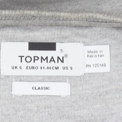 Topman Men's Grey Classic Crew Neck Sweatshirt Size S