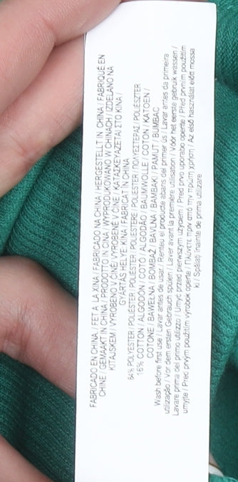 Primark Cares Boys Green Pullover Hoodie 12-13 Years 158cm Cotton Blend