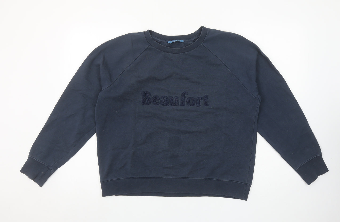 Beaufort & Blake Navy Cotton Crew Neck Sweatshirt M Women