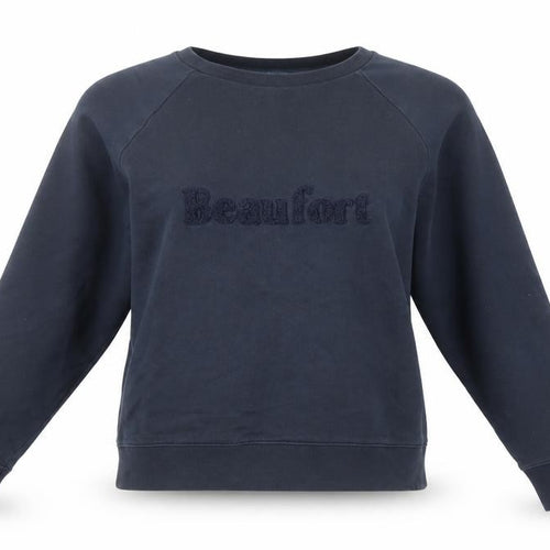 Beaufort & Blake Navy Cotton Crew Neck Sweatshirt M Women