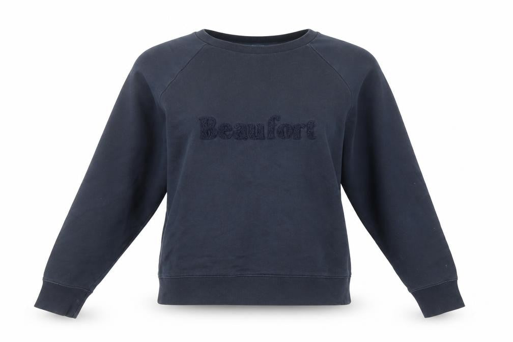 Beaufort & Blake Navy Cotton Crew Neck Sweatshirt M Women