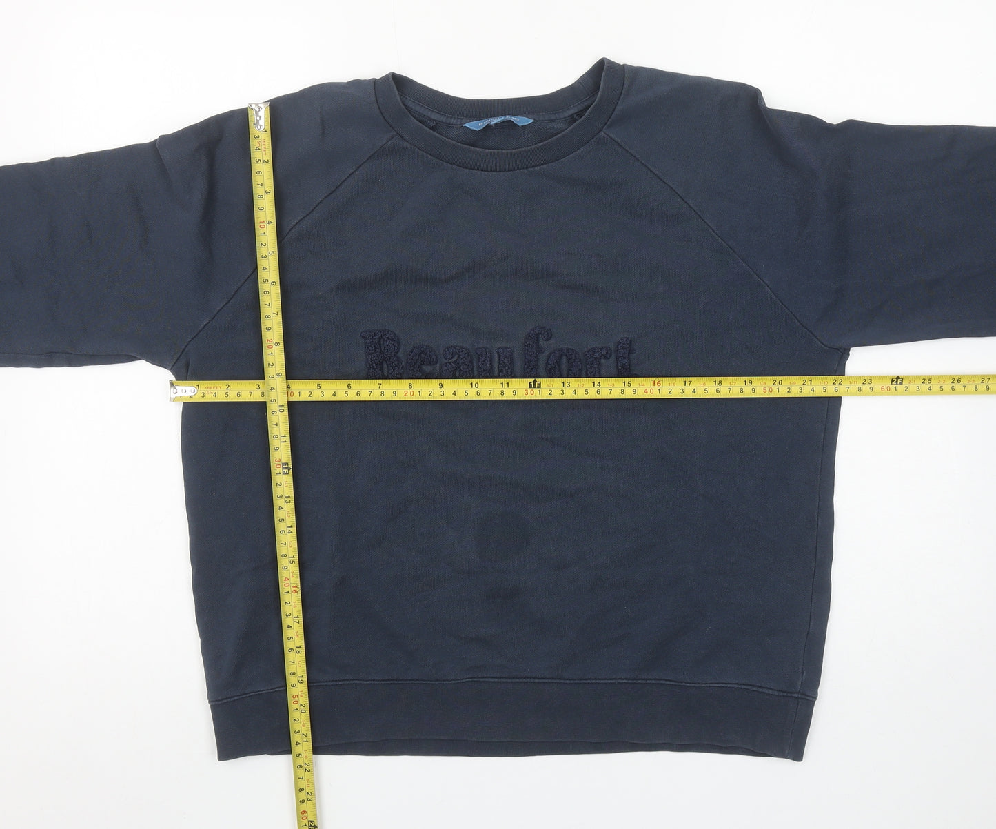 Beaufort & Blake Navy Cotton Crew Neck Sweatshirt M Women