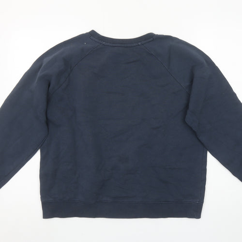 Beaufort & Blake Navy Cotton Crew Neck Sweatshirt M Women