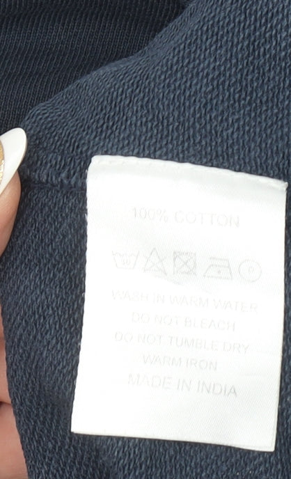 Beaufort & Blake Navy Cotton Crew Neck Sweatshirt M Women