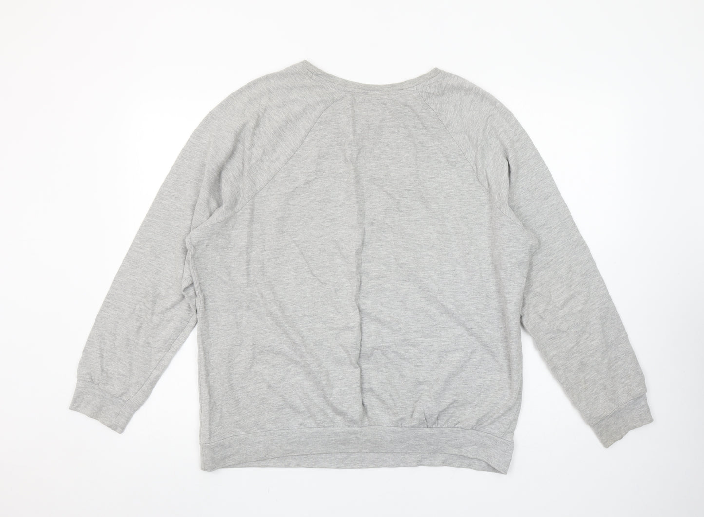 Tu Women Grey Mickey Minnie Disney Long Sleeve T-Shirt Size 16