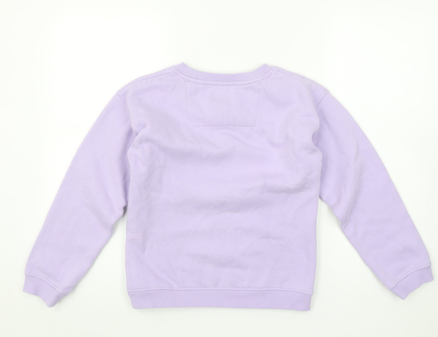 C C C Kids Girls Purple Crew Neck Pullover Sweatshirt 11-12 Years