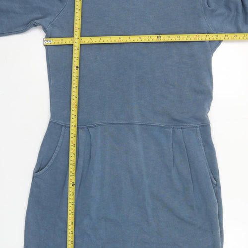 Gap Women’s Blue Cotton Long Sleeve T-Shirt Dress Size 12
