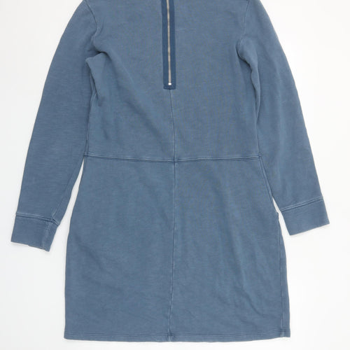 Gap Women’s Blue Cotton Long Sleeve T-Shirt Dress Size 12
