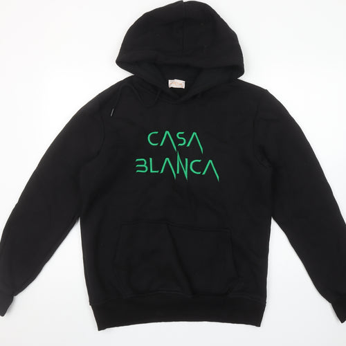 Invictus Paris Men’s Black Pullover Hoodie M Embroidered Logo Cotton