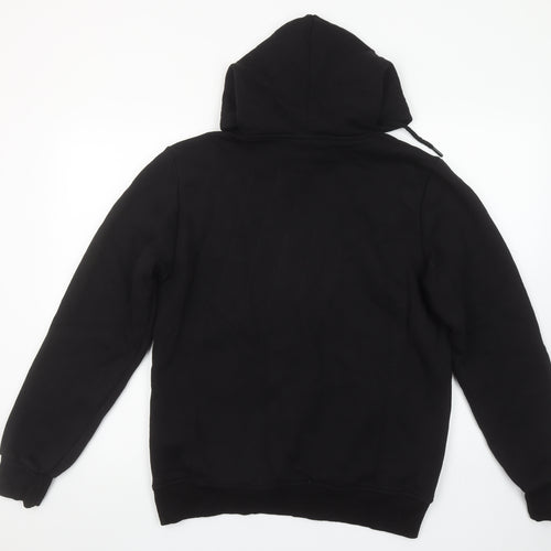 Invictus Paris Men’s Black Pullover Hoodie M Embroidered Logo Cotton