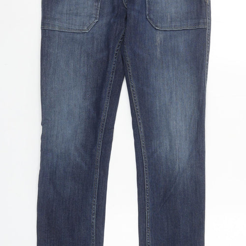 ba&sh Womens Blue Straight Leg Mid Rise Denim Jeans XS