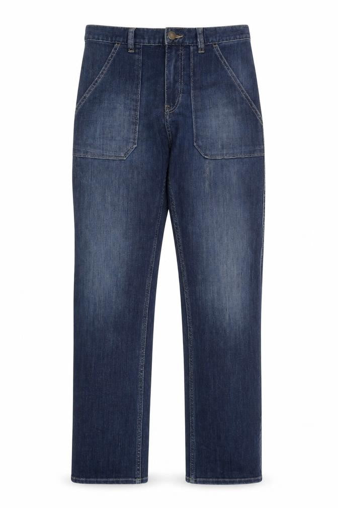 ba&sh Womens Blue Straight Leg Mid Rise Denim Jeans XS