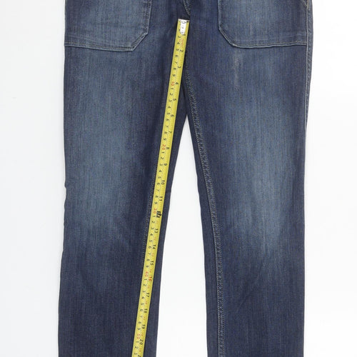 ba&sh Womens Blue Straight Leg Mid Rise Denim Jeans XS