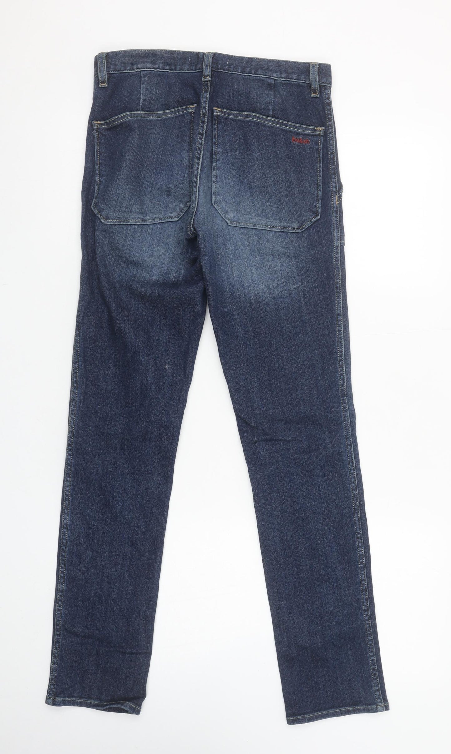 ba&sh Womens Blue Straight Leg Mid Rise Denim Jeans XS