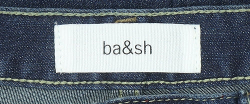 ba&sh Womens Blue Straight Leg Mid Rise Denim Jeans XS