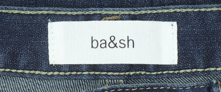 ba&sh Womens Blue Straight Leg Mid Rise Denim Jeans XS