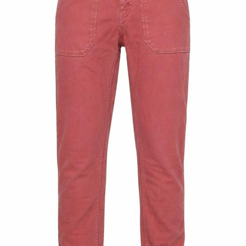 ba&sh Womens Red Straight Jeans XS Regular Mid Rise Cotton