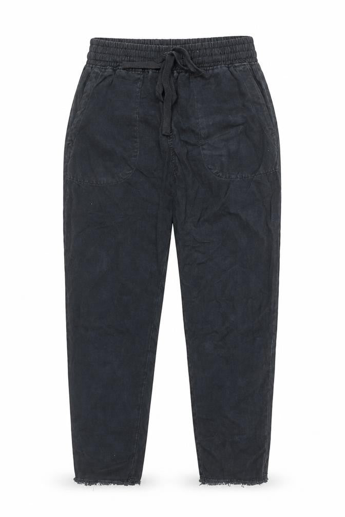 Zara Women Black Cotton Jogger Trousers XS Elastic Waist Casual