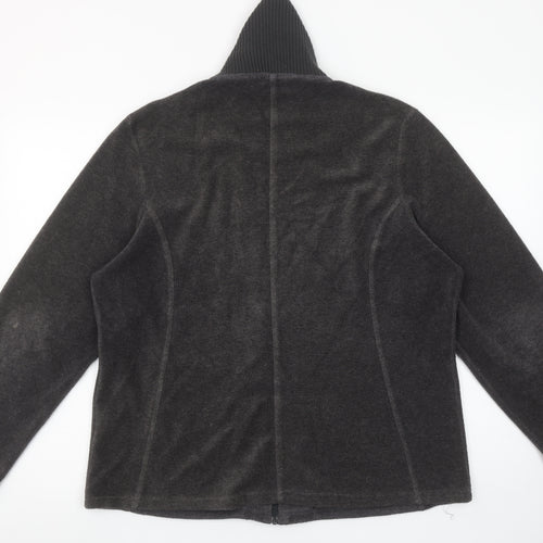 Marks and Spencer Per Una Grey Fleece Zip Jacket Women XL