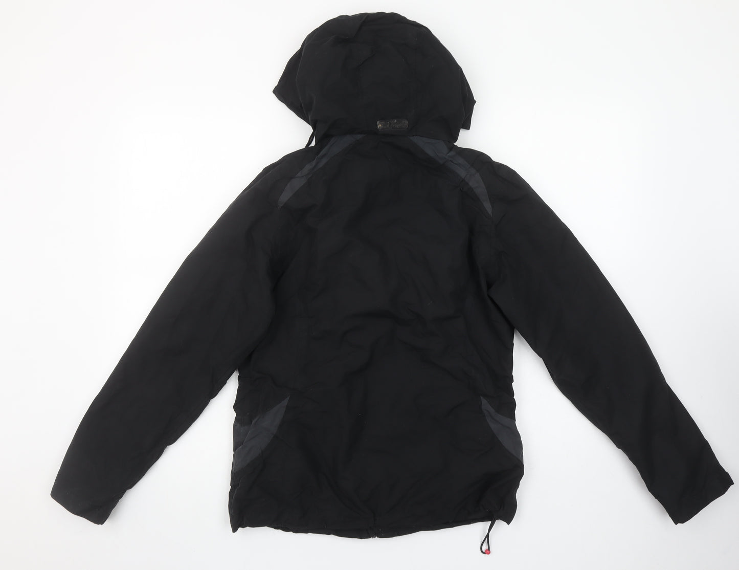 Campri Womens Black Waterproof Hooded Parka Jacket Size 8