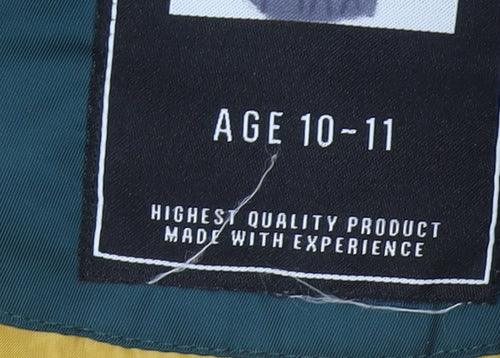 Urban Boys Green Hooded Parka Coat 10-11 Years Faux Fur Trim Winter Jacket