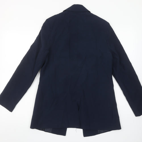 F&F Women's Navy Blue UK 8 Single-Breasted Blazer Jacket