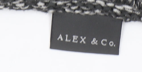 ALEX & Co. Womens Grey Chunky-Knit Scoop Neck Pullover Jumper Size 18