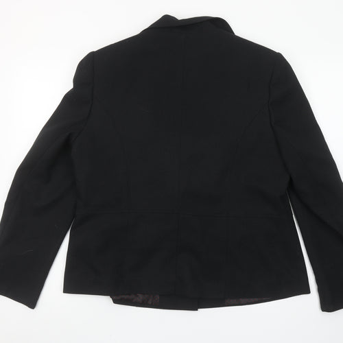 Isle Women’s Black Regular Fit Single-Breasted Blazer Size 16