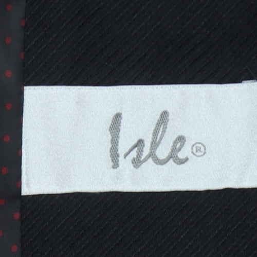 Isle Women’s Black Regular Fit Single-Breasted Blazer Size 16