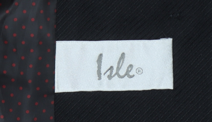 Isle Women’s Black Regular Fit Single-Breasted Blazer Size 16