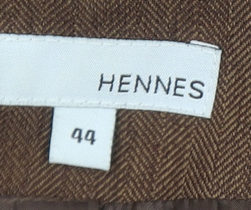 Hennes Women Brown Size 16 Tailored Regular Fit Polyester Blazer