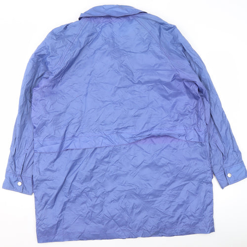 Dannimac Women's Blue Waterproof Long Rain Coat XL