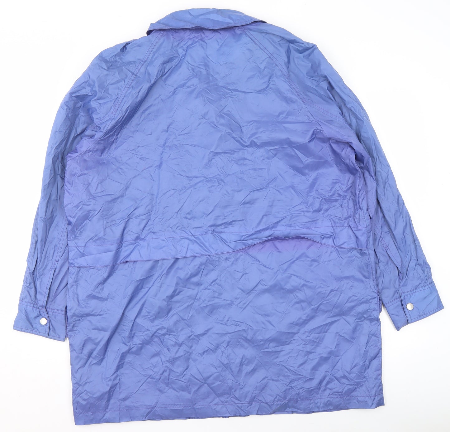 Dannimac Women's Blue Waterproof Long Rain Coat XL