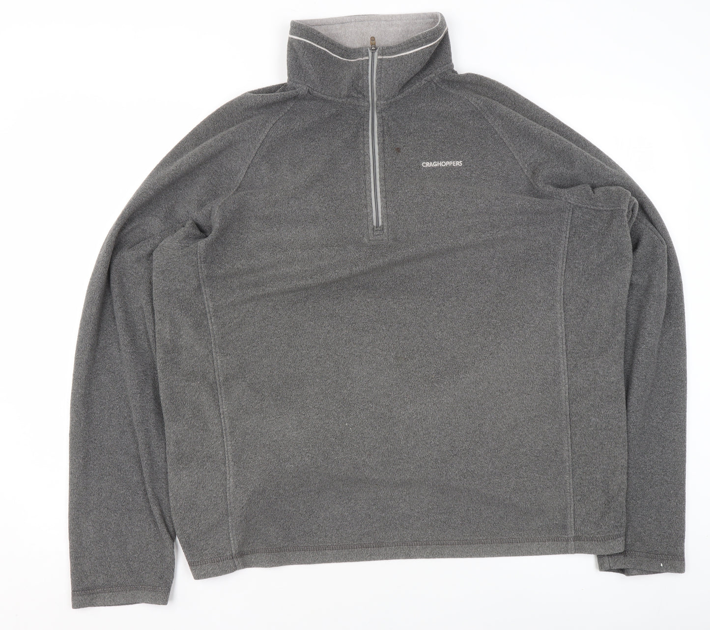 Craghoppers Women Grey Fleece 1/4 Zip Pullover Sweatshirt Size XL