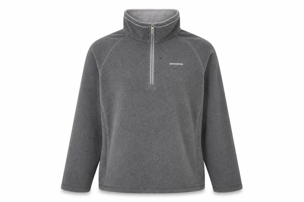 Craghoppers Women Grey Fleece 1/4 Zip Pullover Sweatshirt Size XL