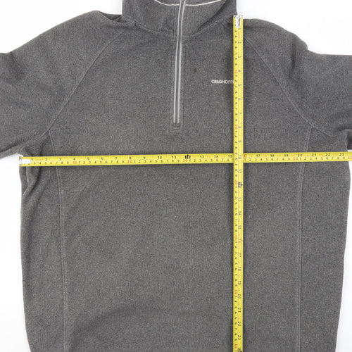 Craghoppers Women Grey Fleece 1/4 Zip Pullover Sweatshirt Size XL