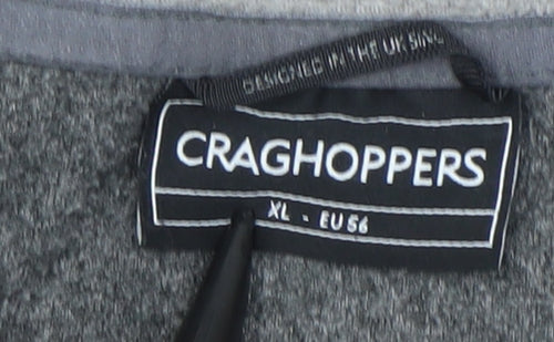 Craghoppers Women Grey Fleece 1/4 Zip Pullover Sweatshirt Size XL